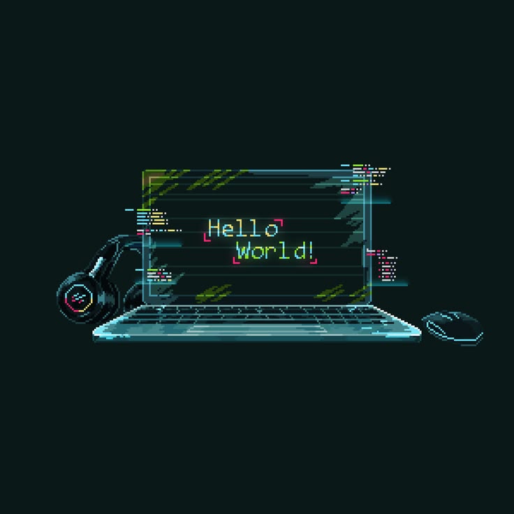Retro computer hello world