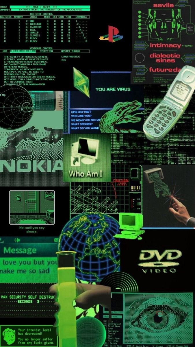 Secret World retro digital collage